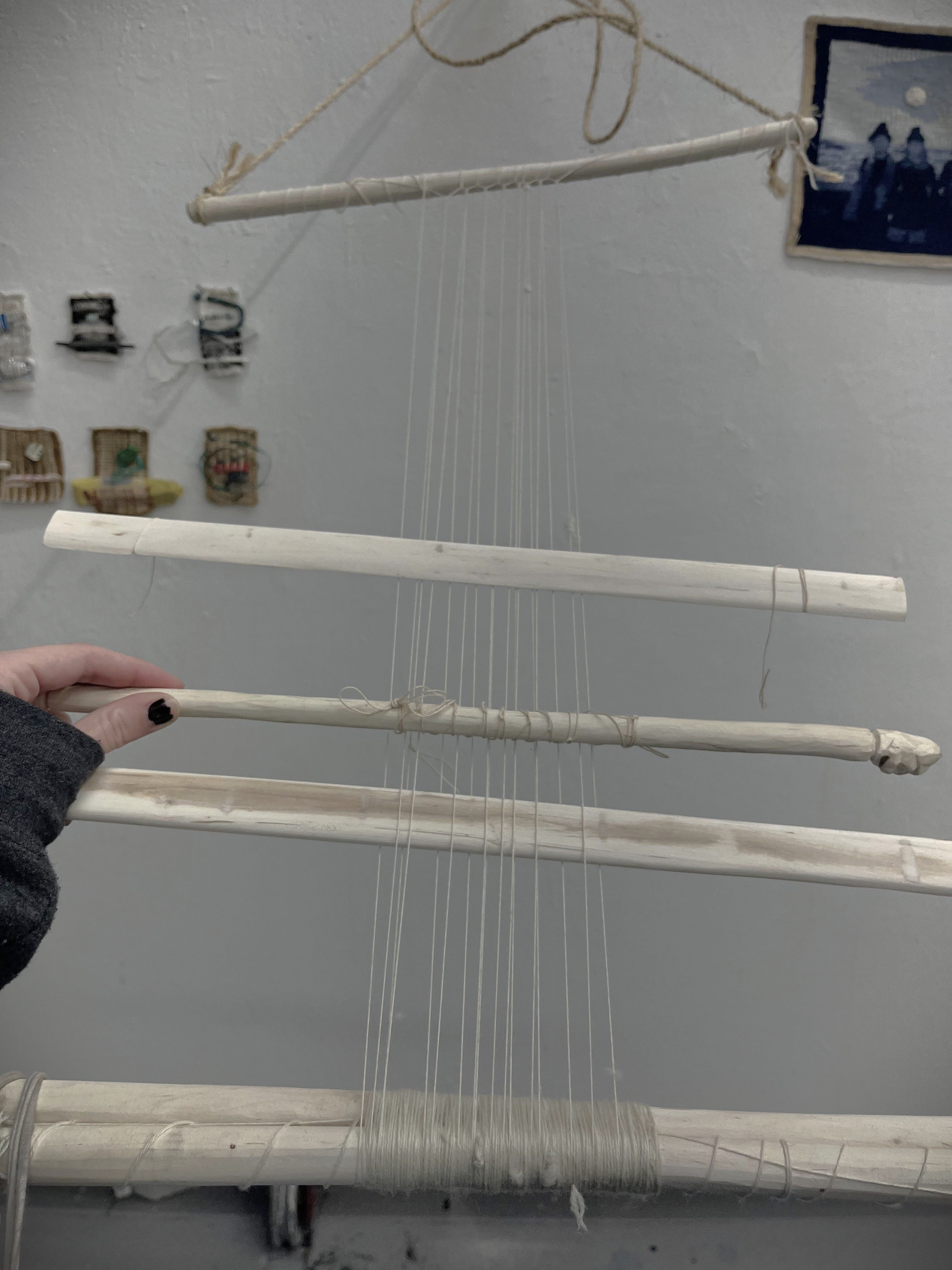 hazel backstrap loom